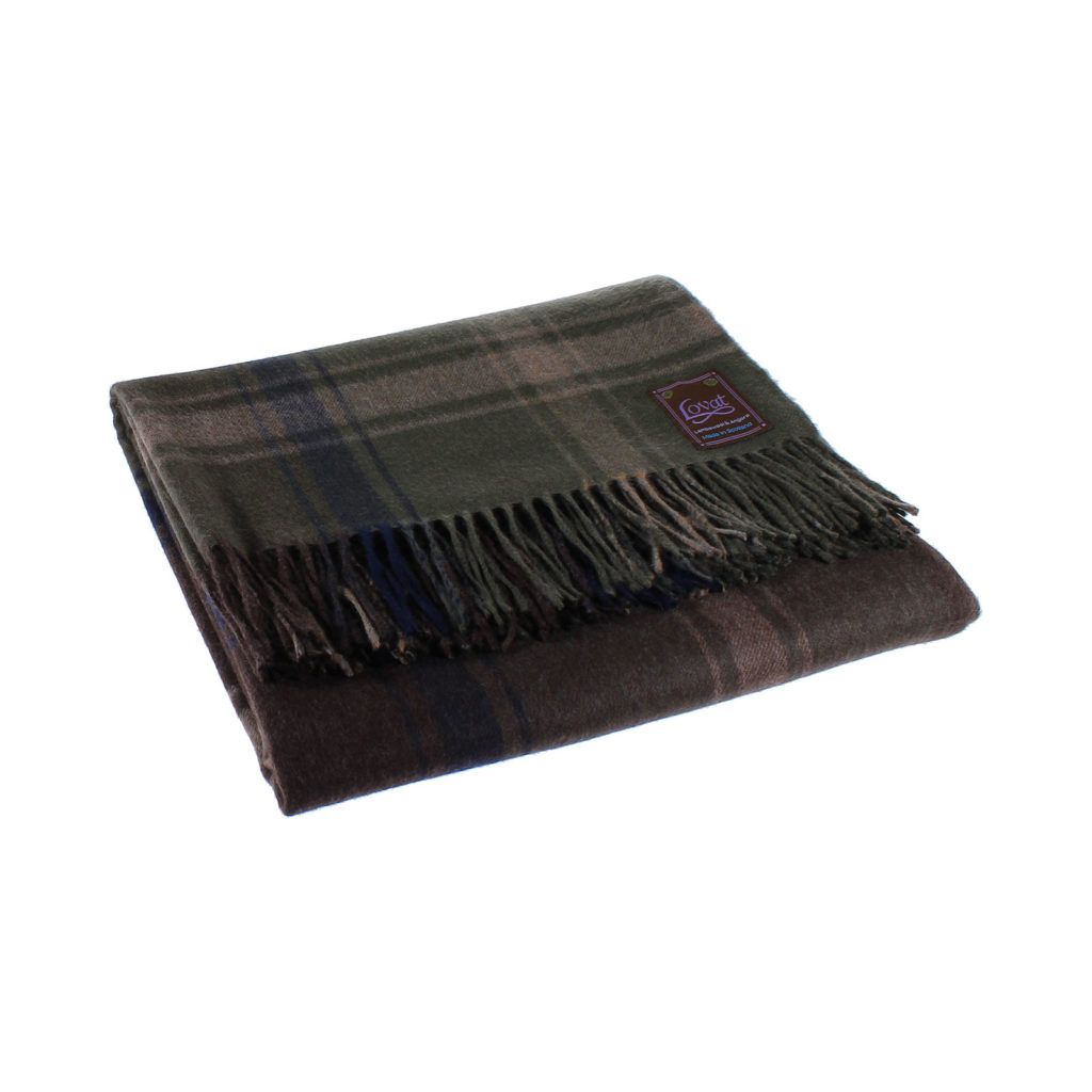 Lambswool Angora Plaid - Lovat Mill is the Home of Tweed