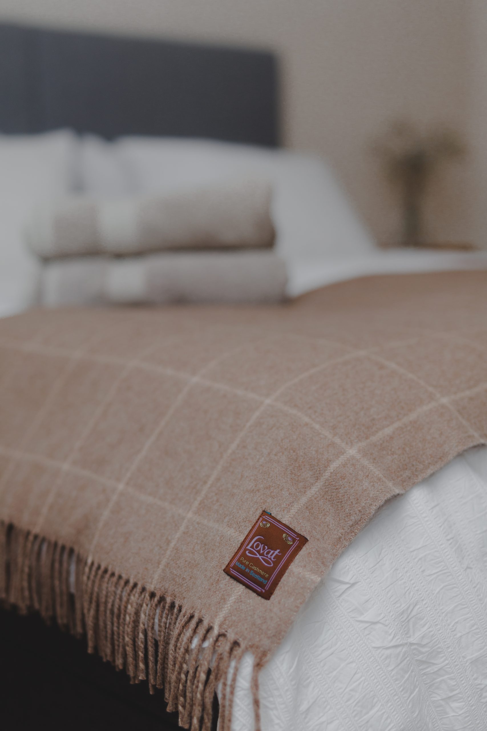 Natural Cashmere Throws Lovat Mill is the Home of Tweed