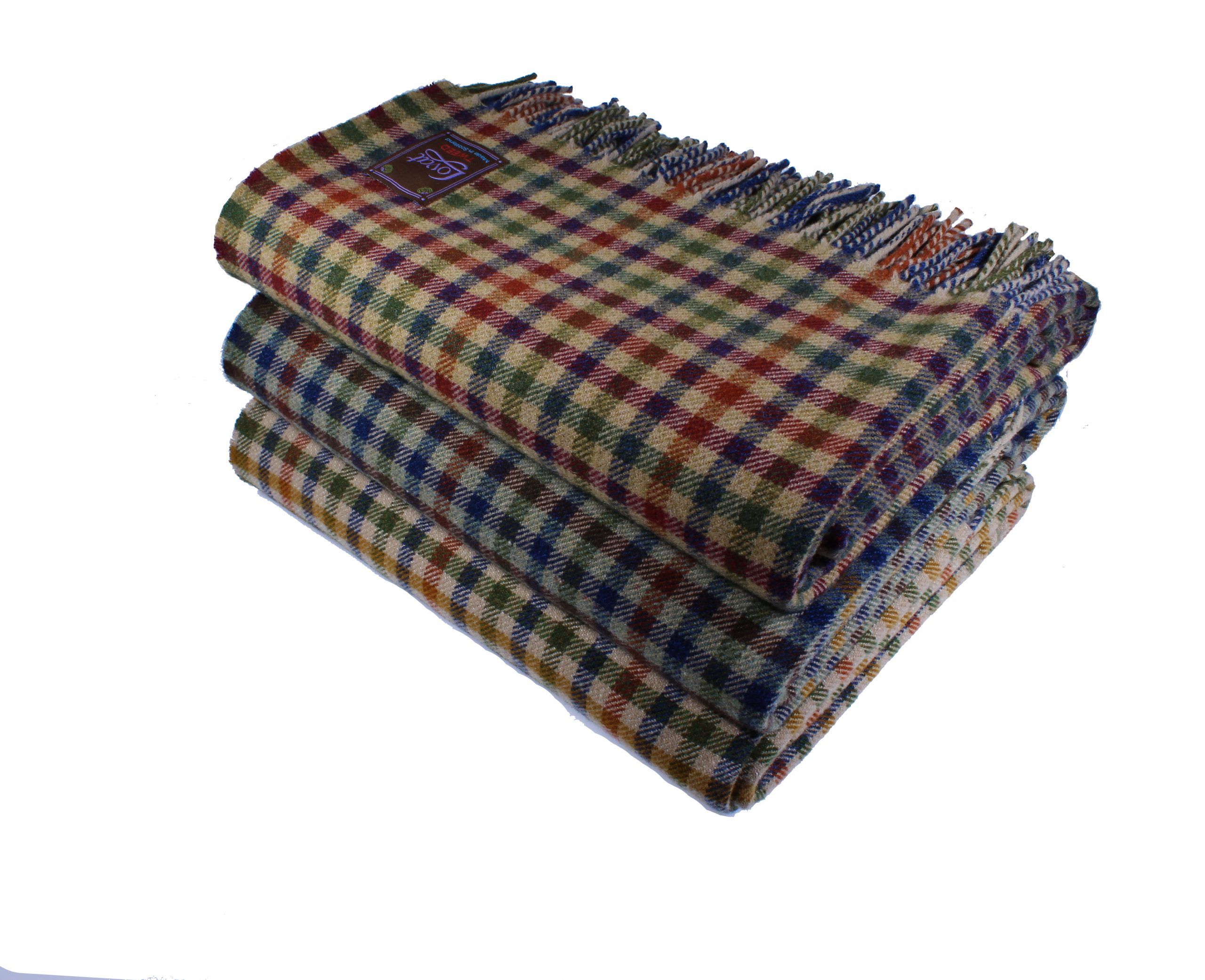 Lavender Scented 100% Lambswool Throw - Lovat Mill is the Home of Tweed