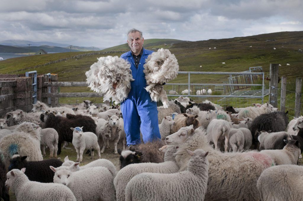 The 100% Scottish Worsted Natural Shetland Throw