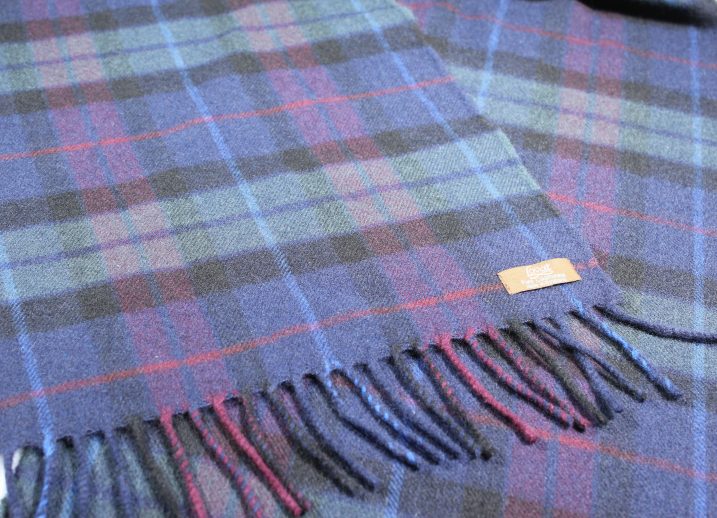 Contemporary Plaid 100% Scottish Cashmere Scarves